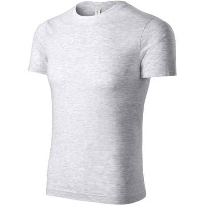 P74 Peak Tričko unisex světle šedý melír XS