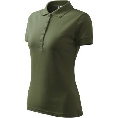 210 Pique Polo Polokošile dámská khaki XS