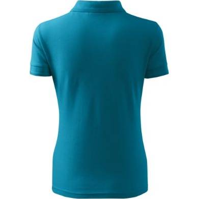 210 Pique Polo Polokošile dámská tmavý tyrkys XS