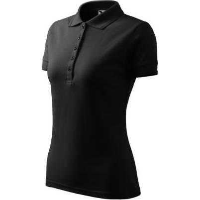 210 Pique Polo Polokošile dámská ebony gray XS