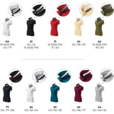 257 Collar Up Polokošile dámská petrolejová XS