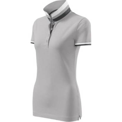 257 Collar Up Polokošile dámská silver gray XS