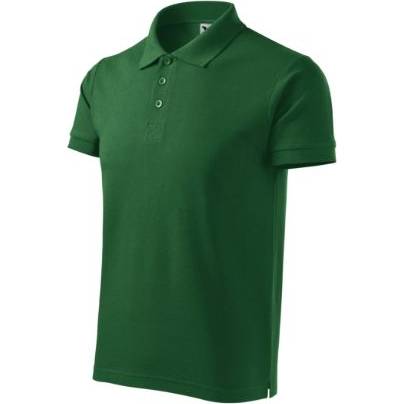 215 Cotton Heavy Polokošile pánská lahvově zelená S