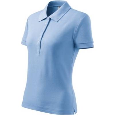 216 Cotton Heavy Polokošile dámská nebesky modrá XS
