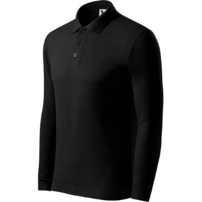 221 Pique Polo LS Polokošile pánská černá S