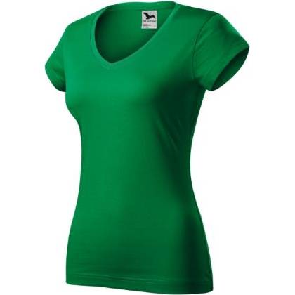 162 Fit V-neck Tričko dámské středně zelená XS
