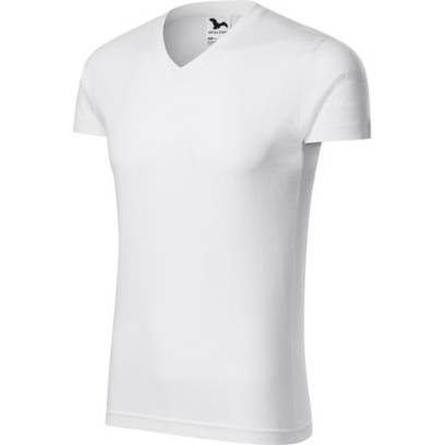 146 Slim Fit V-neck Tričko pánské bílá S
