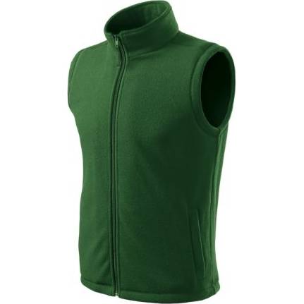 518 Next Fleece vesta unisex lahvově zelená XS