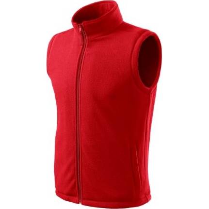 518 Next Fleece vesta unisex červená XS