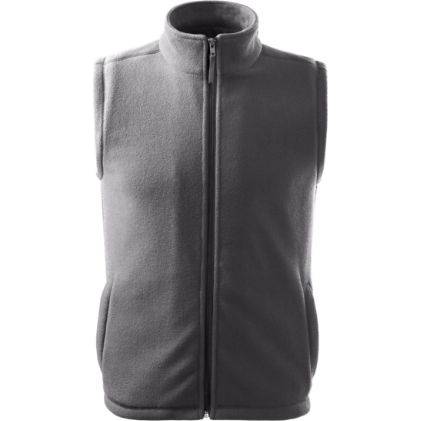 518 Next Fleece vesta unisex ocelově šedá XS