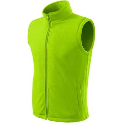 518 Next Fleece vesta unisex limetková XS