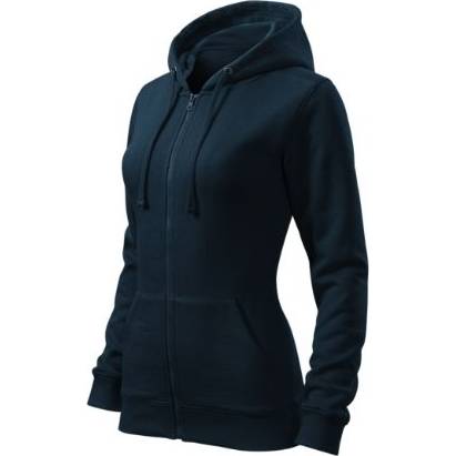 411 Trendy Zipper Mikina dámská námořní modrá XS