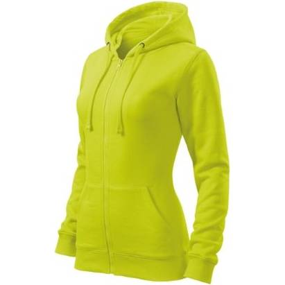 411 Trendy Zipper Mikina dámská limetková XS