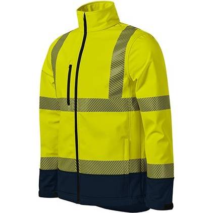 5V3 HV Drop Softshellová bunda unisex fluorescenční žlutá M