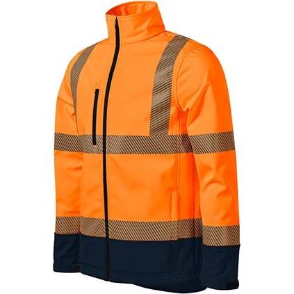 5V3 HV Drop Softshellová bunda unisex fluorescenční oranžová M