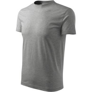 R07 Recall Tričko unisex tmavě šedý melír M