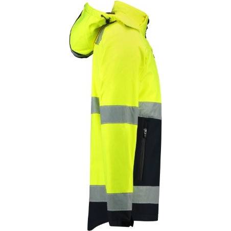 T52 Bi-color EN ISO 20471 Softshell Softshellová bunda unisex fluorescenční žlutá M