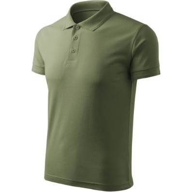F03 Pique Polo Free Polokošile pánská khaki M