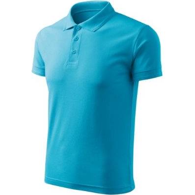 F03 Pique Polo Free Polokošile pánská tyrkysová XL