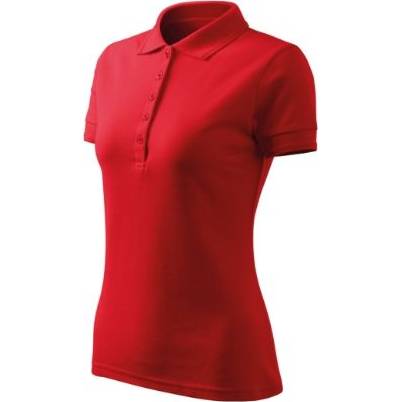 F10 Pique Polo Free Polokošile dámská červená S