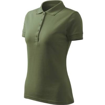 F10 Pique Polo Free Polokošile dámská khaki S