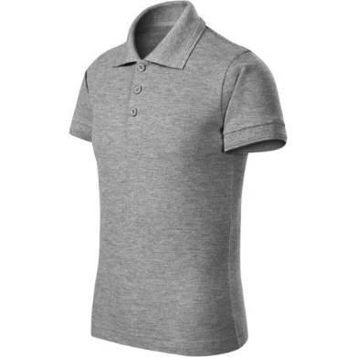 F22 Pique Polo Free Polokošile dětská tmavě šedý melír 158 cm/12 let