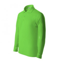 241 Pique Polo LS Polokošile dětská apple green 146 cm/10 let