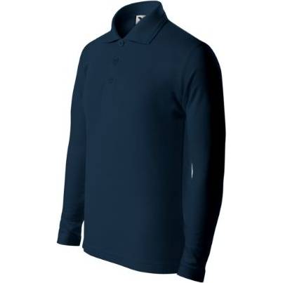 241 Pique Polo LS Polokošile dětská námořní modrá 158 cm/12 let