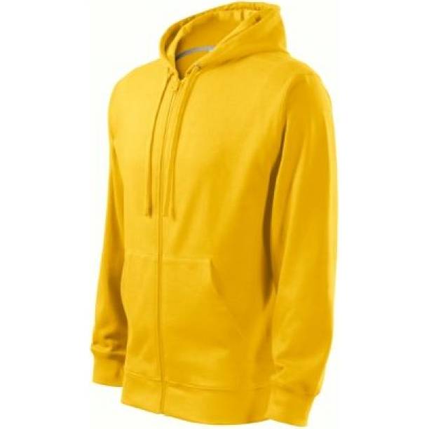 410 Trendy Zipper Mikina pánská žlutá L
